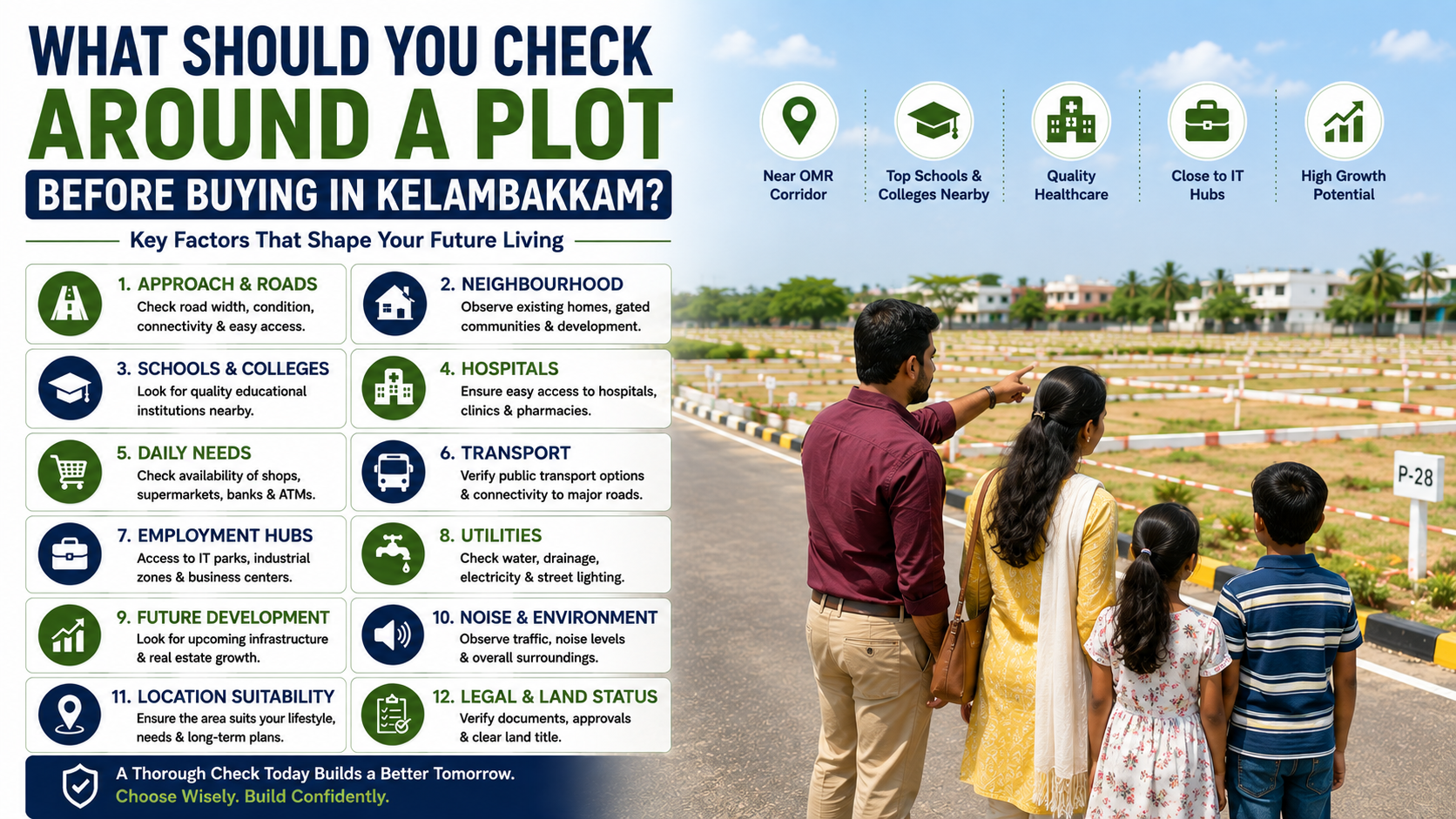What to Check Around a Plot Before Buying in Kelambakkam
